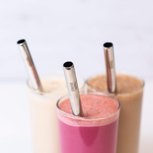 Reusable Thick Smoothie Straw Set