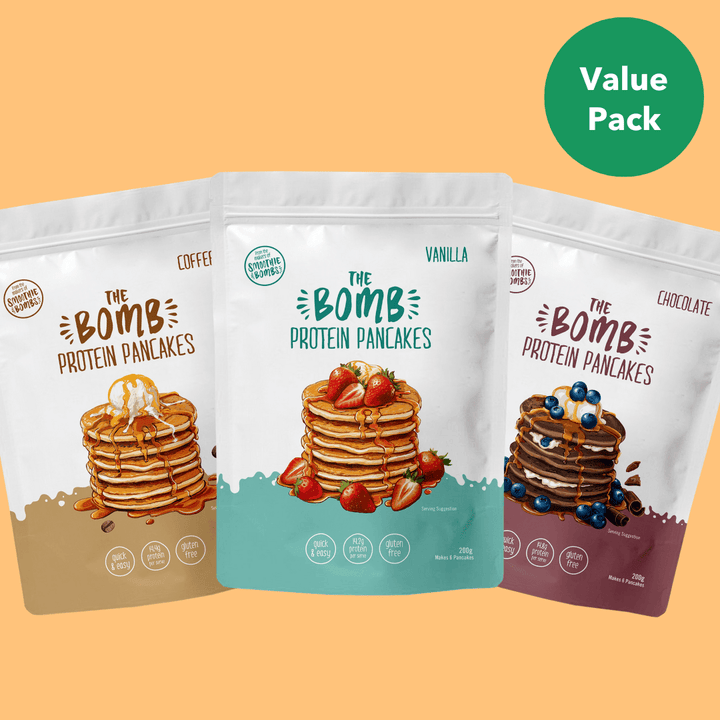 The Smoothie Bombs 200g x 3 Flavours Protein Pancakes Bundle