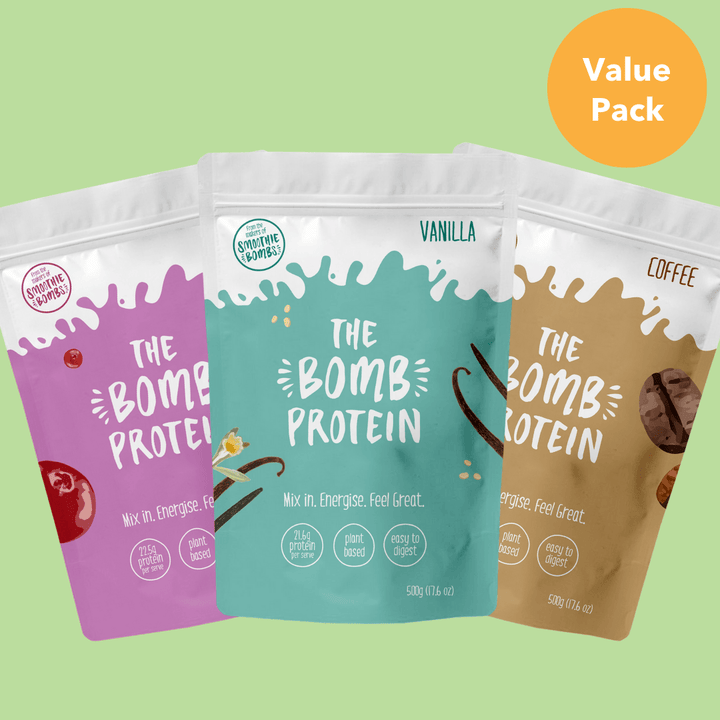 The Smoothie Bombs 500g x 3 flavours The Bomb Protein Bundle